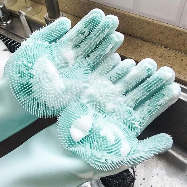 disposable gloves 1pair dishwashing cleaning magic silicone rubber dish washing glove for household multifunction scrubber kitchen tools
disposable gloves 1pair dishwashing cleaning magic silicone rubber dish washing glove for household multifunction scrubber kitchen tools