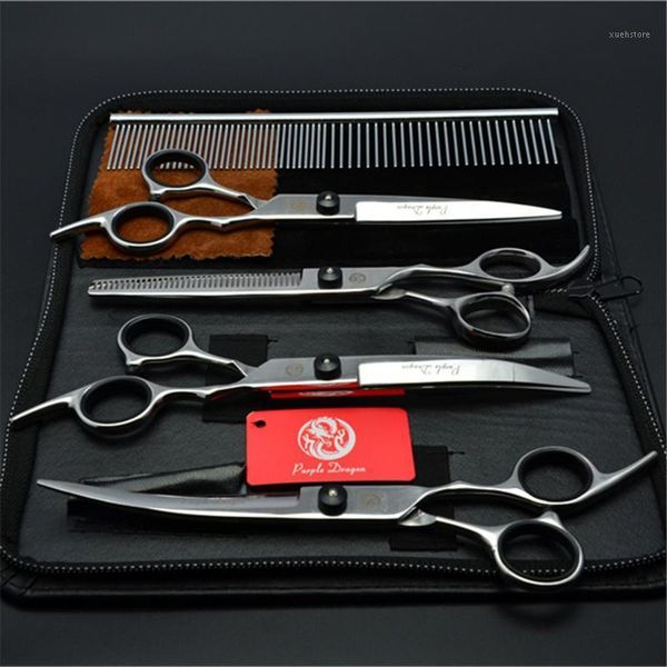 5pcs suit 6.0" purple dragon clippers for dog professional pets hair scissors comb +cutting+thinning+up&down curved shears z30011
5pcs suit 6.0" purple dragon clippers for dog professional pets hair scissors comb +cutting+thinning+up&down curved shears z30011