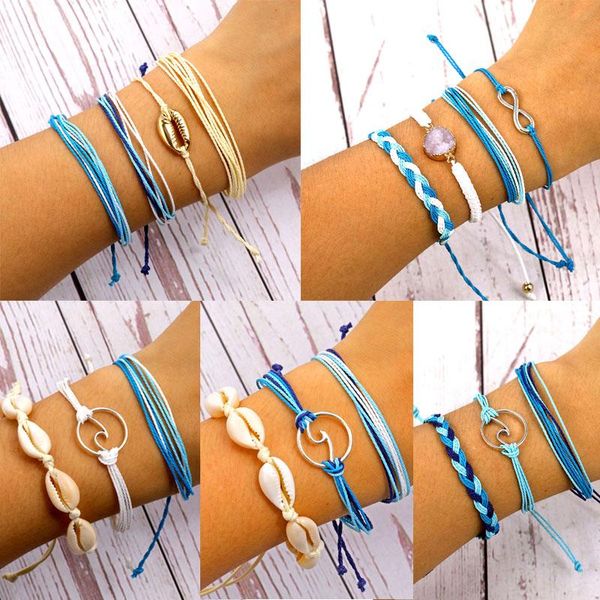 charm bracelets umka bohemian multilayer shell rope bracelet set for women men adjustable wave woven blue cotton wax string fashion jewelry, Golden;silver
charm bracelets umka bohemian multilayer shell rope bracelet set for women men adjustable wave woven blue cotton wax string fashion jewelry, Golden;silver