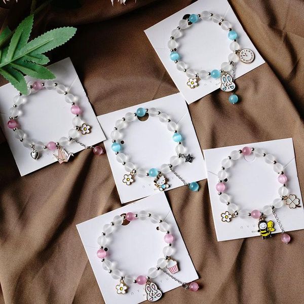 charm bracelets japanese and korean literary style elegant opal bee pendant bracelet for women female student jewelry present, Golden;silver
charm bracelets japanese and korean literary style elegant opal bee pendant bracelet for women female student jewelry present, Golden;silver