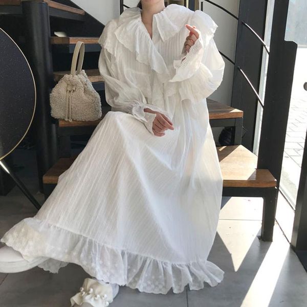casual dresses dunayskiy 2021 autumn women vintage loose high waist slim was thin elegant ruffle stitching and pleating maxi dress, Black;gray
casual dresses dunayskiy 2021 autumn women vintage loose high waist slim was thin elegant ruffle stitching and pleating maxi dress, Black;gray