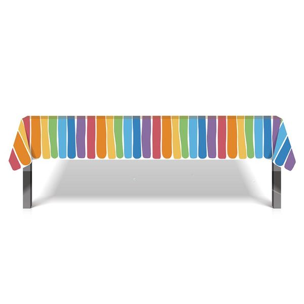 party decoration 130*220cm colorful rainbow tablecloth baby shower disposable tablecover happy birthday kids favors
party decoration 130*220cm colorful rainbow tablecloth baby shower disposable tablecover happy birthday kids favors