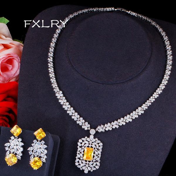 earrings & necklace fxlry gorgeous cubic zirconia flower necklaces earring for wedding bride jewelry sets, Silver
earrings & necklace fxlry gorgeous cubic zirconia flower necklaces earring for wedding bride jewelry sets, Silver