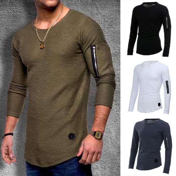 men's t-shirts 2021 fashion round neck slim solid color long-sleeved t-shirt striped fold shirt hip-hop casual, White;black
men's t-shirts 2021 fashion round neck slim solid color long-sleeved t-shirt striped fold shirt hip-hop casual, White;black