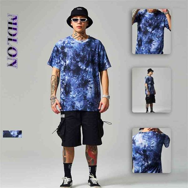 men's 2020 spring and summer new short sleeve men's t-shirt fashion brand personality street abstract tie dye loose t-shirt men, White
men's 2020 spring and summer new short sleeve men's t-shirt fashion brand personality street abstract tie dye loose t-shirt men, White