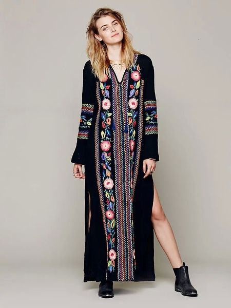 casual dresses women boho summer es flowers embroidery tassel v neck bohemian beach holiday vintage long seaside maxi 3 colors, Black;gray
casual dresses women boho summer es flowers embroidery tassel v neck bohemian beach holiday vintage long seaside maxi 3 colors, Black;gray
