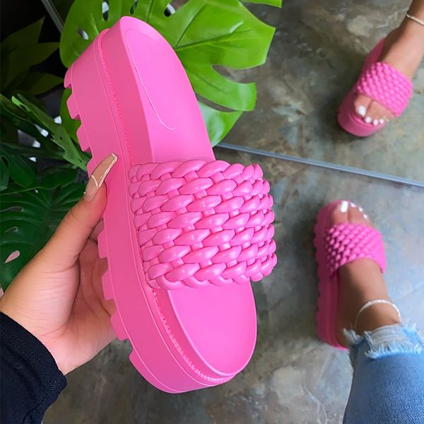 2021 Womens Flat Platform Ladies Weave Slippers Female Summer Beach Slides Woman Casual Outdoor Shoes Womens Rubber Footwear, Black
2021 Womens Flat Platform Ladies Weave Slippers Female Summer Beach Slides Woman Casual Outdoor Shoes Womens Rubber Footwear, Black
