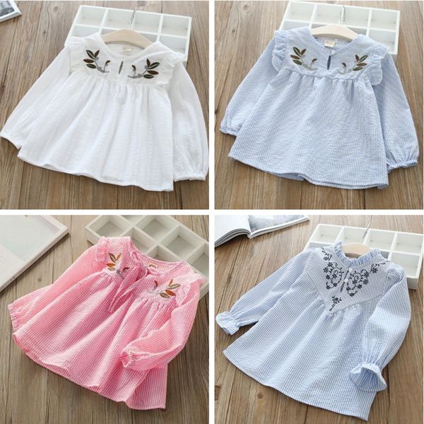 kids girl shirts embroidered flower girls shirt long sleeve children designer toddler outfits boutique kids clothing 5 styles dw4206, Blue
kids girl shirts embroidered flower girls shirt long sleeve children designer toddler outfits boutique kids clothing 5 styles dw4206, Blue