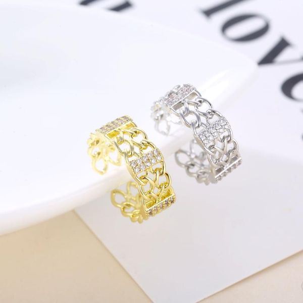 cluster rings gothic punk metal ring adjustable opening chain women finger accessories pavéd crystal zircon boutique jewelry gift, Golden;silver
cluster rings gothic punk metal ring adjustable opening chain women finger accessories pavéd crystal zircon boutique jewelry gift, Golden;silver