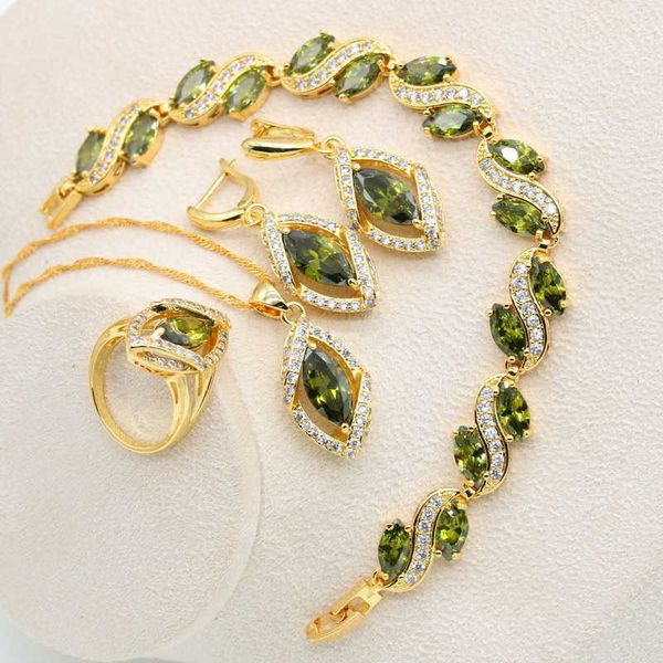 geometric gold color jewelry set for women olive green white zircon bracelet earrings necklace pendant ring wedding gift 4pcs h1022, Silver
geometric gold color jewelry set for women olive green white zircon bracelet earrings necklace pendant ring wedding gift 4pcs h1022, Silver