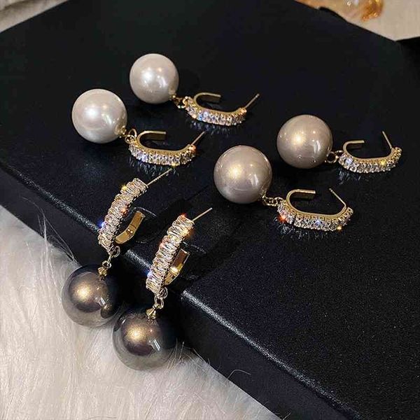 bohemian large pearl dangle diamond gold earrings women round wedding jewelry party gift, Silver
bohemian large pearl dangle diamond gold earrings women round wedding jewelry party gift, Silver