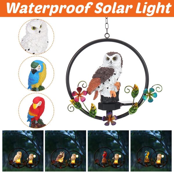 parrot owl pattern hanging led solar light outdoor garden lawn lamp energy-saving waterproof decor - red
parrot owl pattern hanging led solar light outdoor garden lawn lamp energy-saving waterproof decor - red