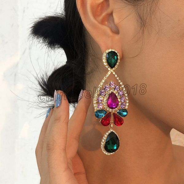 water drop rhinestone colorful crystal big dangle earrings for women 2022 wedding party pendientes mujer moda, Silver
water drop rhinestone colorful crystal big dangle earrings for women 2022 wedding party pendientes mujer moda, Silver