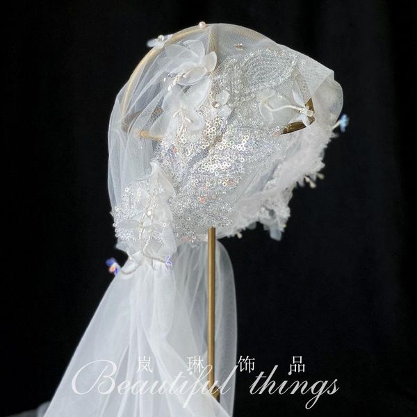 hair clips & barrettes korean style super beauty bridal veil fairy flower simple travel s wedding long accessories, Golden;silver
hair clips & barrettes korean style super beauty bridal veil fairy flower simple travel s wedding long accessories, Golden;silver