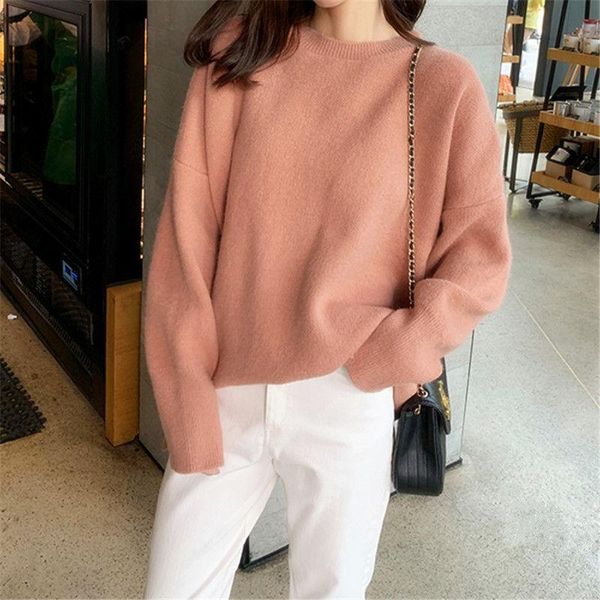 women's sweaters 2021 sweater women korean autumn winter fashion knitting pullovers long sleeve loose short knitted solid pullover l214, White;black
women's sweaters 2021 sweater women korean autumn winter fashion knitting pullovers long sleeve loose short knitted solid pullover l214, White;black