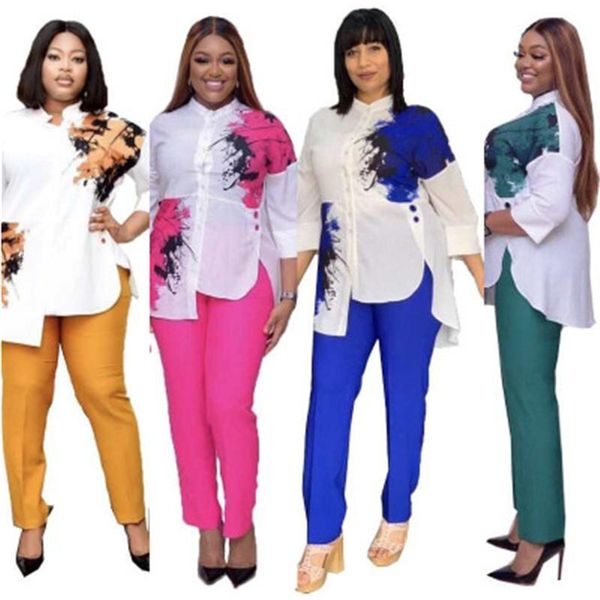 womens nigeria style tracksuits fashion trend cardigan button irregular pants suits designer female spring casual split 2pcs sets, Gray
womens nigeria style tracksuits fashion trend cardigan button irregular pants suits designer female spring casual split 2pcs sets, Gray