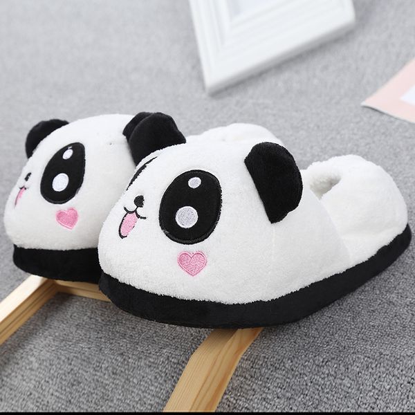 super cute peach heart panda slippers cartoon plush bag heel home lovely winter cotton, Black
super cute peach heart panda slippers cartoon plush bag heel home lovely winter cotton, Black