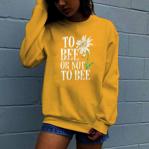 women hoodie to bee or not printed hoodies fleece long sleeve o neck loose sweatshirt girls pullovers winter women's & sweatshirts, Black
women hoodie to bee or not printed hoodies fleece long sleeve o neck loose sweatshirt girls pullovers winter women's & sweatshirts, Black