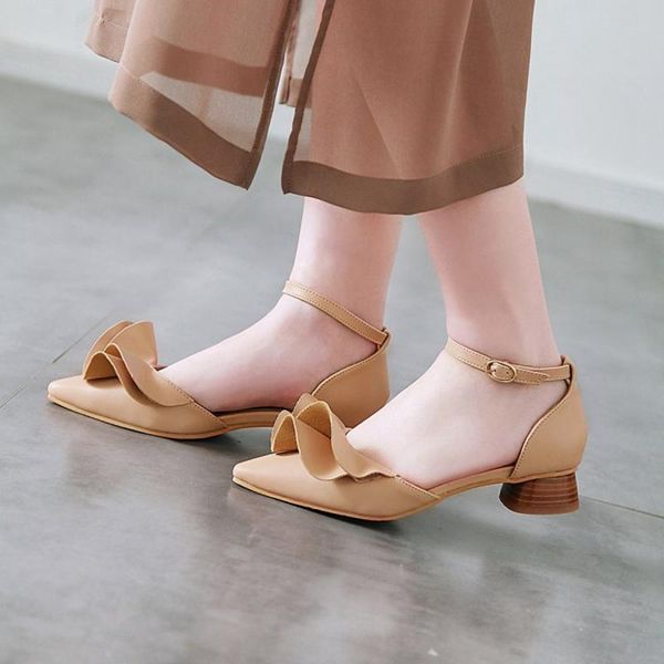 sandalias mujer 2021 summer med heels sandals women pointed toe ankle strap footwear wedding shoes female plus size 34-45 9512, Black
sandalias mujer 2021 summer med heels sandals women pointed toe ankle strap footwear wedding shoes female plus size 34-45 9512, Black