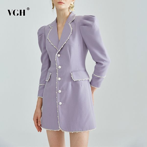 vgh temperament patchwork pearl women's blazer notched long puff sleeve slim purple large size blazers female fashion style 210421, White;black
vgh temperament patchwork pearl women's blazer notched long puff sleeve slim purple large size blazers female fashion style 210421, White;black