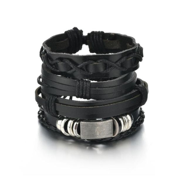 charm bracelets vintage leather bracelet men fashion hand-knitted multi-layer homme, Golden;silver
charm bracelets vintage leather bracelet men fashion hand-knitted multi-layer homme, Golden;silver