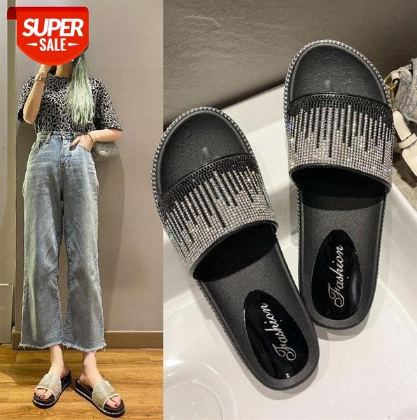 slippers female outer wear fairy style ins tide korean student thick-soled beach sandals #xw1l, Black
slippers female outer wear fairy style ins tide korean student thick-soled beach sandals #xw1l, Black