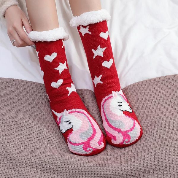 slippers thickened plush home couple bedroom socks female autumn and winter warm mid tube, Black
slippers thickened plush home couple bedroom socks female autumn and winter warm mid tube, Black