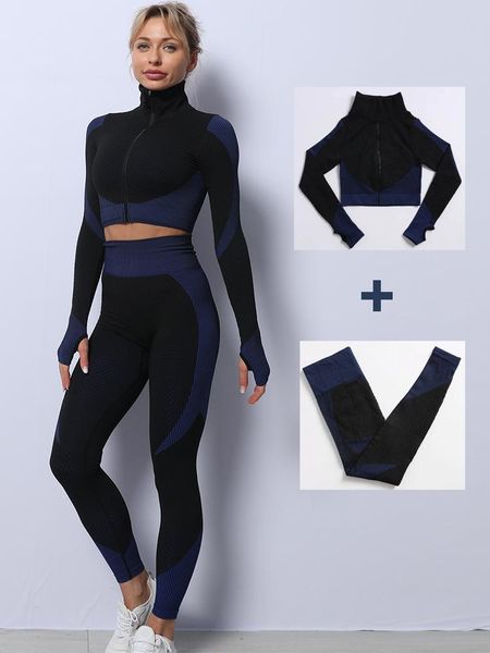yoga outfit 2 piece/ set women's seamless workout outfits long sleeve crop high waist legging sets front zip sport wear gym clothes
yoga outfit 2 piece/ set women's seamless workout outfits long sleeve crop high waist legging sets front zip sport wear gym clothes