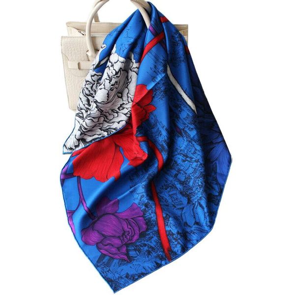 scarves 100% twill silk square scarf bandana women vintage flower floral print shawl hijab head neck hair kerchief stole 35"x35", Blue;gray
scarves 100% twill silk square scarf bandana women vintage flower floral print shawl hijab head neck hair kerchief stole 35"x35", Blue;gray