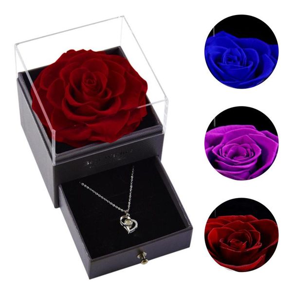 gift wrap preserved real rose eternal flower jewelry box romantic for wife mother her on valentine's day anniversary
gift wrap preserved real rose eternal flower jewelry box romantic for wife mother her on valentine's day anniversary