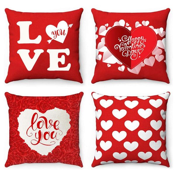 4pcs happy valentines day cushion polyester red heart love print throw home decoration pillowcase cushion/decorative pillow
4pcs happy valentines day cushion polyester red heart love print throw home decoration pillowcase cushion/decorative pillow