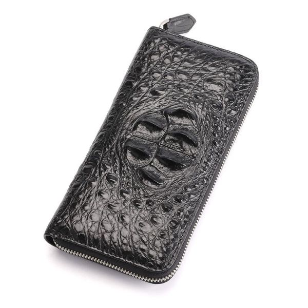 wallets luxury 100% crocodile leather mens wallet long zipper passcard pocket phone bag multi-functional coin purse male, Red;black
wallets luxury 100% crocodile leather mens wallet long zipper passcard pocket phone bag multi-functional coin purse male, Red;black