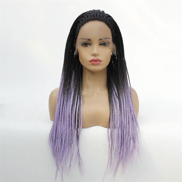 hd box braidedsynthetic lace front wig simulation human hair frontal braids wigs for black women 19425-1, Black;brown
hd box braidedsynthetic lace front wig simulation human hair frontal braids wigs for black women 19425-1, Black;brown