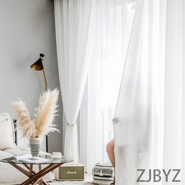 white gauze curtain translucent balcony shading window screening nordic simple bay & drapes
white gauze curtain translucent balcony shading window screening nordic simple bay & drapes