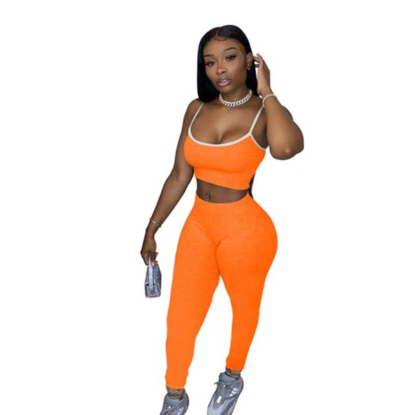 women's tracksuits womens fashion casual solid color straps crop and pants two piece set, Gray
women's tracksuits womens fashion casual solid color straps crop and pants two piece set, Gray