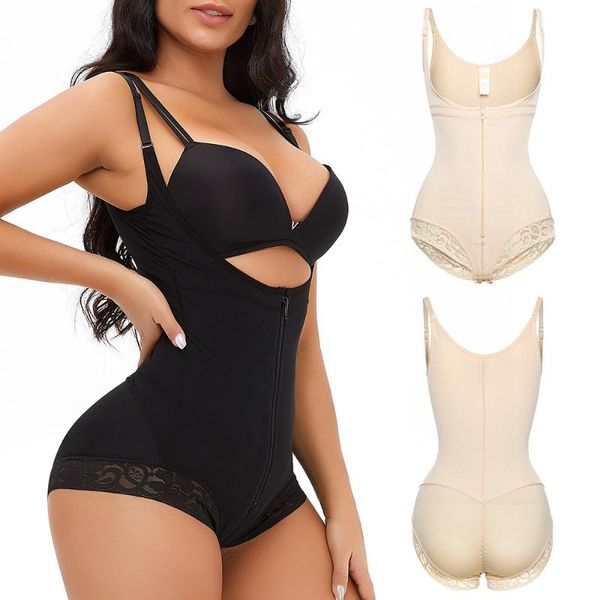 women's shapers bodysuit shapewear for women tummy control fajas colombianas body shaper zipper waist trainer underbust plus size linge, Black;white
women's shapers bodysuit shapewear for women tummy control fajas colombianas body shaper zipper waist trainer underbust plus size linge, Black;white