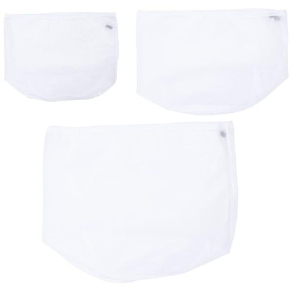 laundry bags 3pcs useful drawstring pocket white mesh clothes protection washing (size s, m, l each 1 pc)
laundry bags 3pcs useful drawstring pocket white mesh clothes protection washing (size s, m, l each 1 pc)