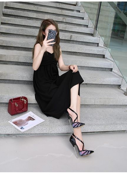 dress shoes rocwickline summer and autumn women's super high heels classics fashion novelty mature buckle strap pointed toe thin, Black
dress shoes rocwickline summer and autumn women's super high heels classics fashion novelty mature buckle strap pointed toe thin, Black