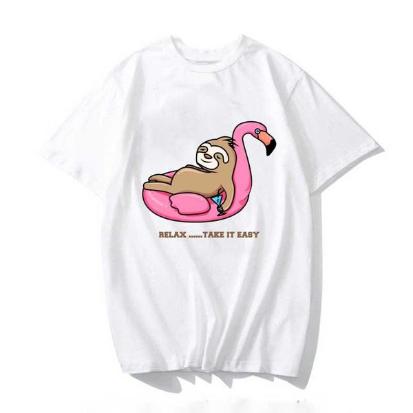 women's t-shirt sloth sloths shirt 2021 women aesthetics graphic short sleeve cotton polyester t shirts female camisetas verano mujer, White
women's t-shirt sloth sloths shirt 2021 women aesthetics graphic short sleeve cotton polyester t shirts female camisetas verano mujer, White