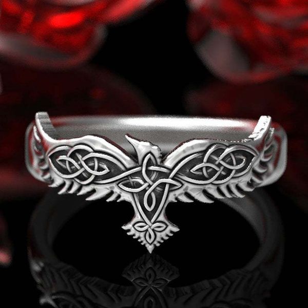 designer rings vintage punk raven wing ring men norse mythology odin crow for women viking totem nordic amulet hip hop jewelry, Golden;silver
designer rings vintage punk raven wing ring men norse mythology odin crow for women viking totem nordic amulet hip hop jewelry, Golden;silver