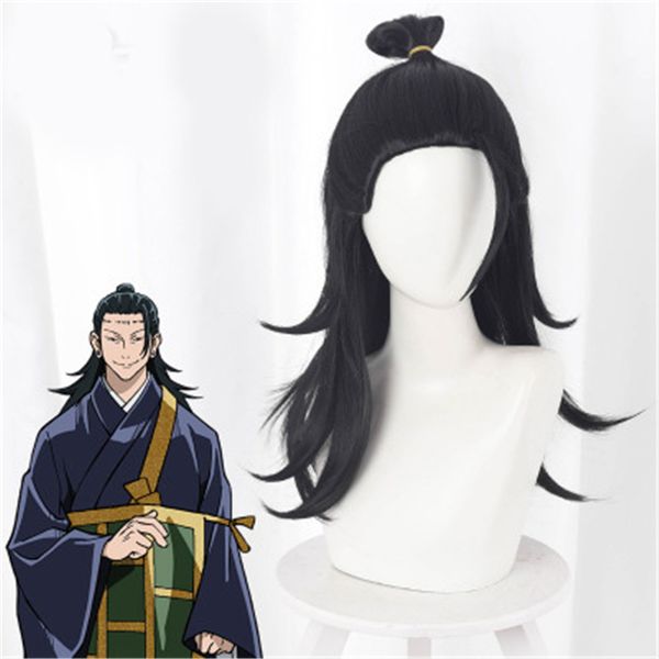 55cm jujutsu kaisen getou suguru cosplay wig men black synthetic hair styled halloween party props + wig cap
55cm jujutsu kaisen getou suguru cosplay wig men black synthetic hair styled halloween party props + wig cap