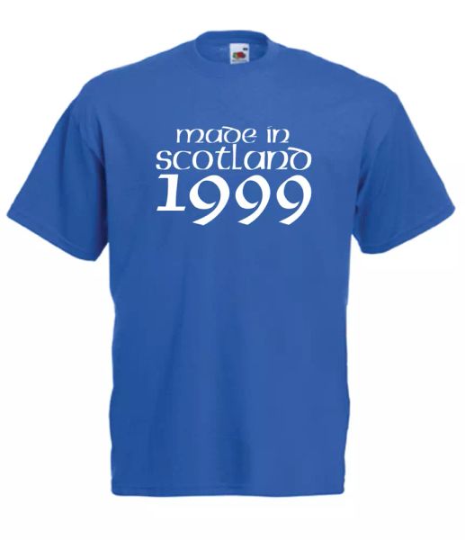 made in scotland 1999 xmas gift idea mens women t shirts multi-color s-2xl, White;black
made in scotland 1999 xmas gift idea mens women t shirts multi-color s-2xl, White;black