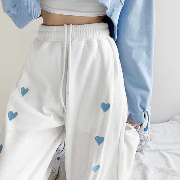 fashion high waist straight trouser solid color casual korean pants loose elthtic pantalones korean style joggers 211007, Black;white
fashion high waist straight trouser solid color casual korean pants loose elthtic pantalones korean style joggers 211007, Black;white