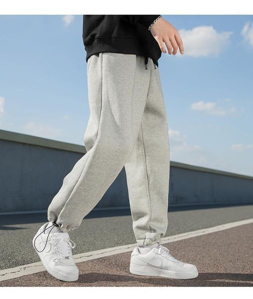 men's pants gray loose sports spring and autumn draw rope strap casual, Black
men's pants gray loose sports spring and autumn draw rope strap casual, Black