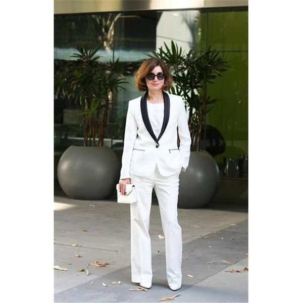 tailored white designer womens suits black shawl lapel formal ladies business work wear b190 women's two piece pants
tailored white designer womens suits black shawl lapel formal ladies business work wear b190 women's two piece pants
