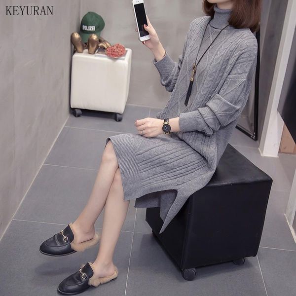 casual dresses plus size turtleneck sweater dress women autumn winter loose long sleeve knitted black gray solid twist
casual dresses plus size turtleneck sweater dress women autumn winter loose long sleeve knitted black gray solid twist