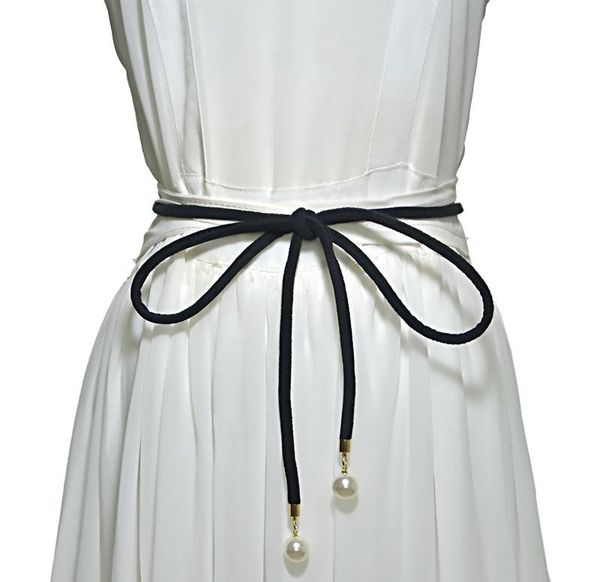 belts women belt 2021 thin pearl for fashion waistband decorative skirt strap bow waist all-match suede female fabric, Black;brown
belts women belt 2021 thin pearl for fashion waistband decorative skirt strap bow waist all-match suede female fabric, Black;brown