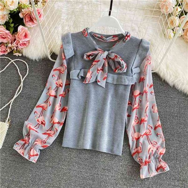 autumn winter round neck bowknot fashion chiffon stitching knit sweater puff sleeve women uk838 210506, White
autumn winter round neck bowknot fashion chiffon stitching knit sweater puff sleeve women uk838 210506, White