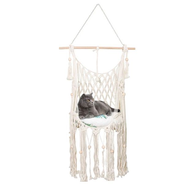 cat beds & furniture large hand-woven tapestry litter hammock tassel pet swing and dog hanging basket
cat beds & furniture large hand-woven tapestry litter hammock tassel pet swing and dog hanging basket