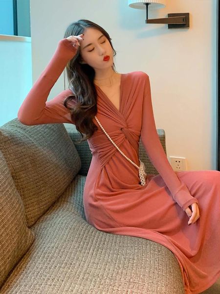 casual dresses fashion brand long vestidos spring autumn women's clothing self-cultivation v-neck full sleeve korean style ladies, Black;gray
casual dresses fashion brand long vestidos spring autumn women's clothing self-cultivation v-neck full sleeve korean style ladies, Black;gray